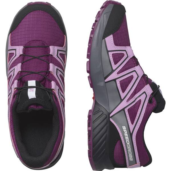 Thumbnail - SALOMON Kinder Multifunktionsschuhe SHOES SPEEDCROSS WP J Plumc/Orchib/Black