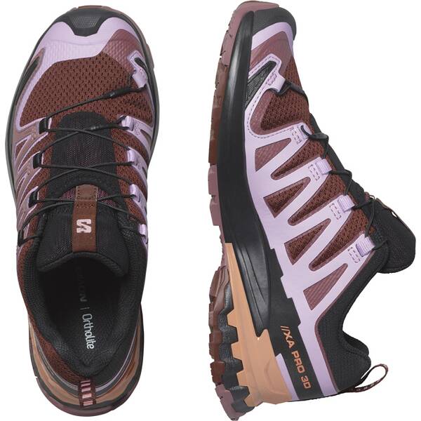 Thumbnail - SALOMON Damen Trailrunningschuhe SHOES XA PRO 3D V9 W Rum Ra/Orchib/Canyo