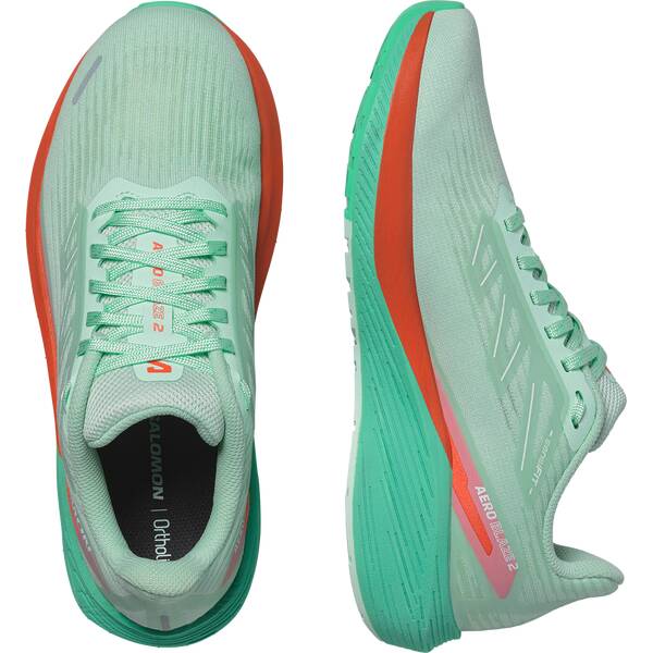 Thumbnail - SALOMON Damen Laufschuhe SHOES AERO BLAZE 2 W Bay/Chert/Electg