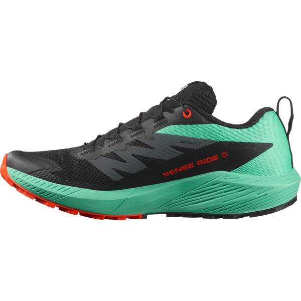 Thumbnail - SALOMON Herren Trailrunningschuhe SHOES SENSE RIDE 5 Black/Bay/Chert