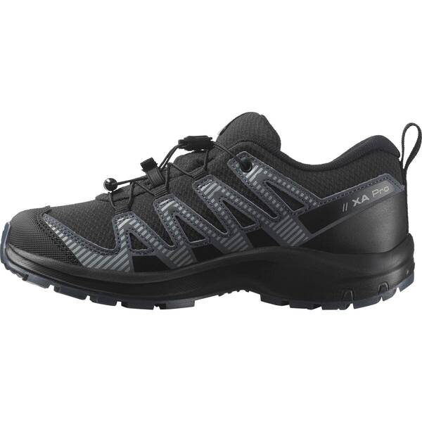 Thumbnail - SALOMON Kinder Trekkinghalbschuhe SHOES XA PRO V8 WP J Black/Turbul/Quar