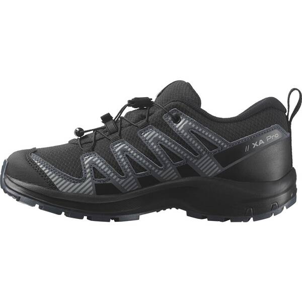 Thumbnail - SALOMON Kinder Trekkinghalbschuhe SHOES XA PRO V8 WP J Black/Turbul/Quar