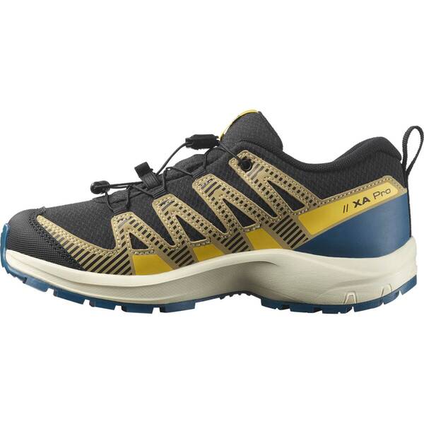 Thumbnail - SALOMON Kinder Multifunktionsschuhe SHOES XA PRO V8 WP J Black/Gray Green/Po