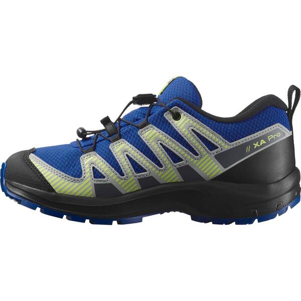 Thumbnail - SALOMON Kinder Trekkinghalbschuhe SHOES XA PRO V8 WP J Nautbl/Black/Sh Grn