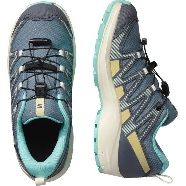 Thumbnail - SALOMON Kinder Trekkinghalbschuhe SHOES XA PRO V8 WP J Troope/Turbul/Ablue