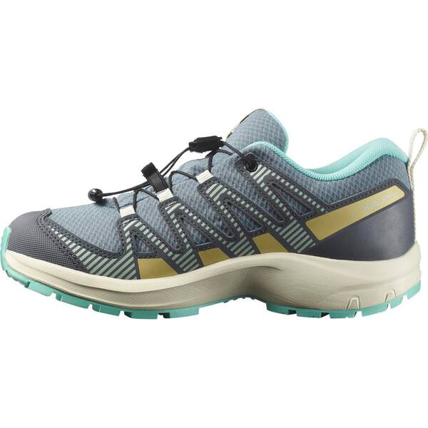 Thumbnail - SALOMON Kinder Trekkinghalbschuhe SHOES XA PRO V8 WP J Troope/Turbul/Ablue