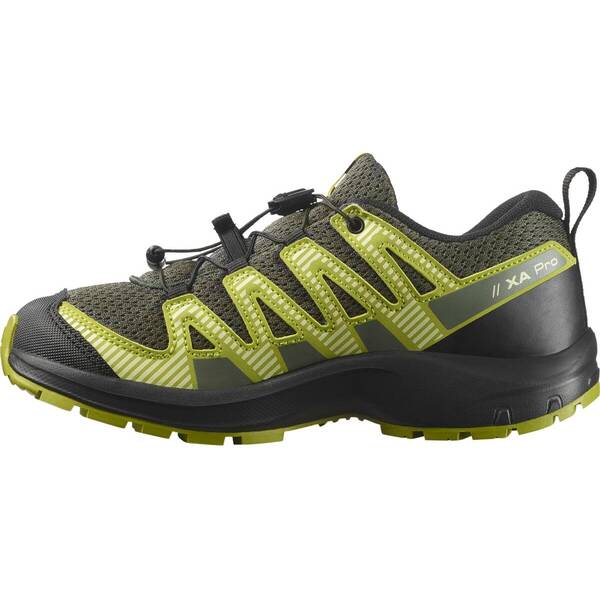 Thumbnail - SALOMON Kinder Trekkinghalbschuhe SHOES XA PRO V8 J Ubnchi/Black/Citron