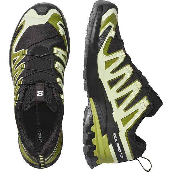 Thumbnail - SALOMON Herren Trailrunningschuhe SHOES XA PRO 3D V9 GTX Black/Lime C/Citr