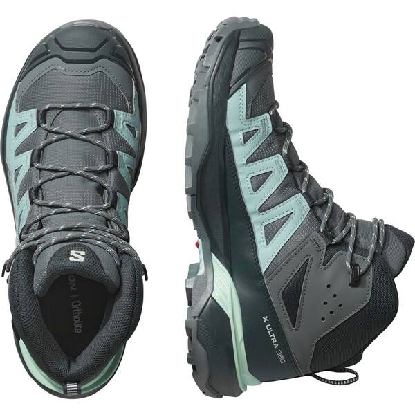 Thumbnail - SALOMON Damen Trekkingstiefel SHOES X ULTRA 360 MID GTX W Turbul/Carbo