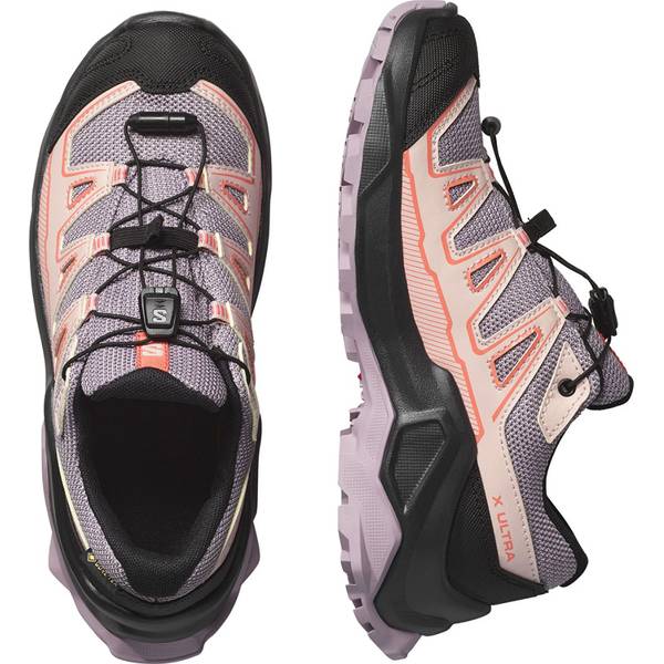 Thumbnail - SALOMON Kinder Walkingschuhe SHOES X ULTRA GTX J Nirvana/Black/Fuco