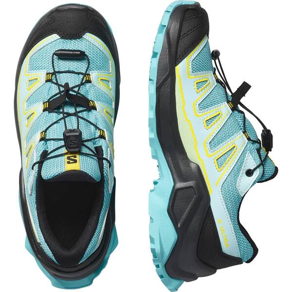 Thumbnail - SALOMON Kinder Walkingschuhe SHOES X ULTRA GTX J Blue Curacao/Turbul