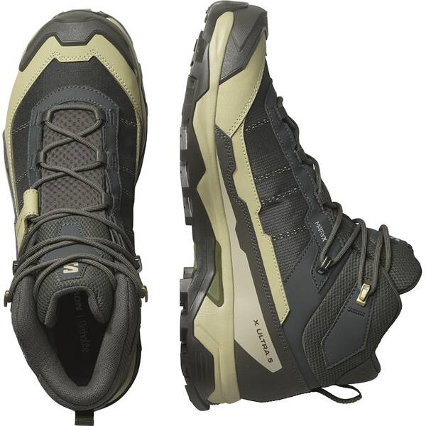 Thumbnail - SALOMON Herren Multifunktionsstiefel SHOES X ULTRA 5 MID GTX Peat/Gray Green