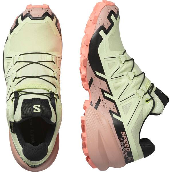 Thumbnail - SALOMON Damen Trailrunningschuhe SHOES SPEEDCROSS 6 GTX W Lime C/Mahogr/B