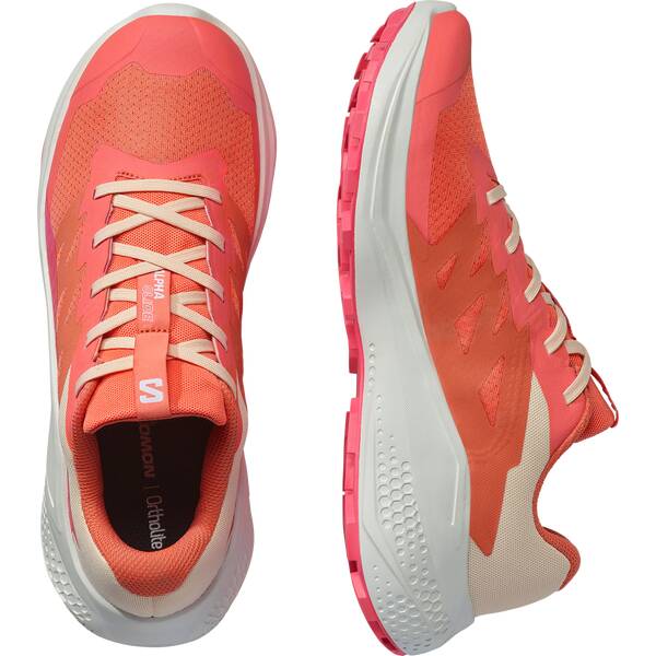 Thumbnail - SALOMON Damen Trailrunningschuhe SHOES ALPHAGLIDE W Emberglow/Wht/Rouger