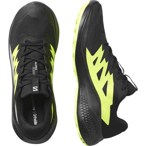 Thumbnail - SALOMON Herren Trailrunningschuhe SHOES ALPHAGLIDE GTX Black/Alloy/Sh Grn