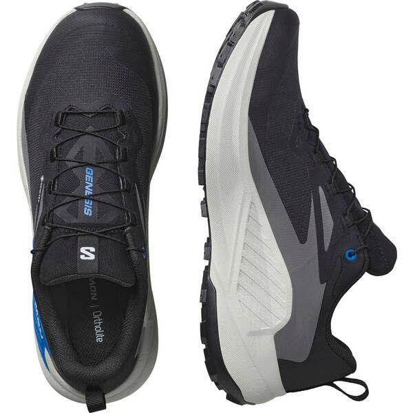 Thumbnail - SALOMON Herren Trailrunningschuhe SHOES GENESIS GTX Black/LunRoc/Frnchb