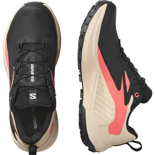 Thumbnail - SALOMON Damen Trailrunningschuhe SHOES GENESIS GTX W Black/Tender/Fuco