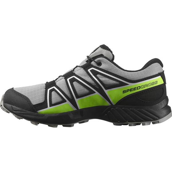 Thumbnail - SALOMON Kinder Trekkinghalbschuhe SHOES SPEEDCROSS WP J Alloy/Black/Grgeck