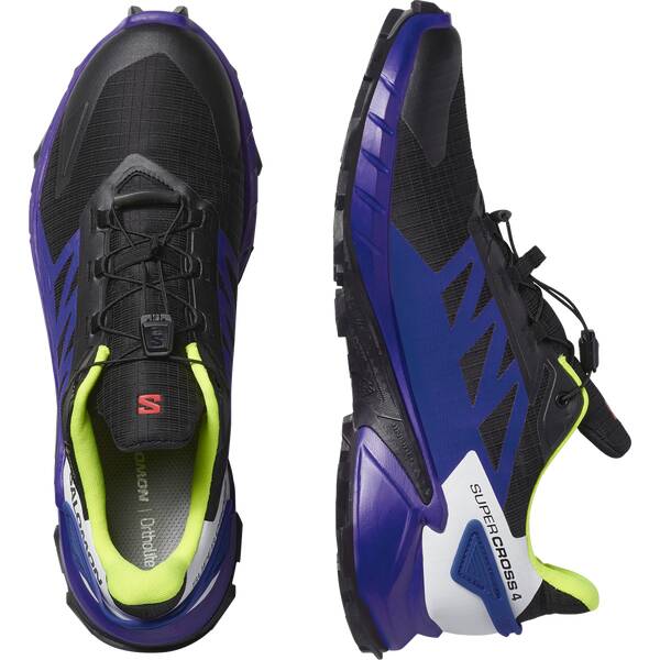 Thumbnail - SALOMON Herren Trailrunningschuhe SHOES SUPERCROSS 4 GTX Black/Surf W/Yell