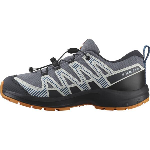 Thumbnail - SALOMON Kinder Trekkinghalbschuhe SHOES XA PRO V8 WP J Grisai/Dark B/Turme
