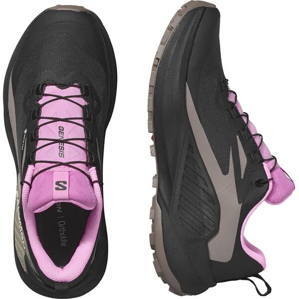 Thumbnail - SALOMON Damen Trailrunningschuhe SHOES GENESIS GTX W Cyclamen/Black/Ether