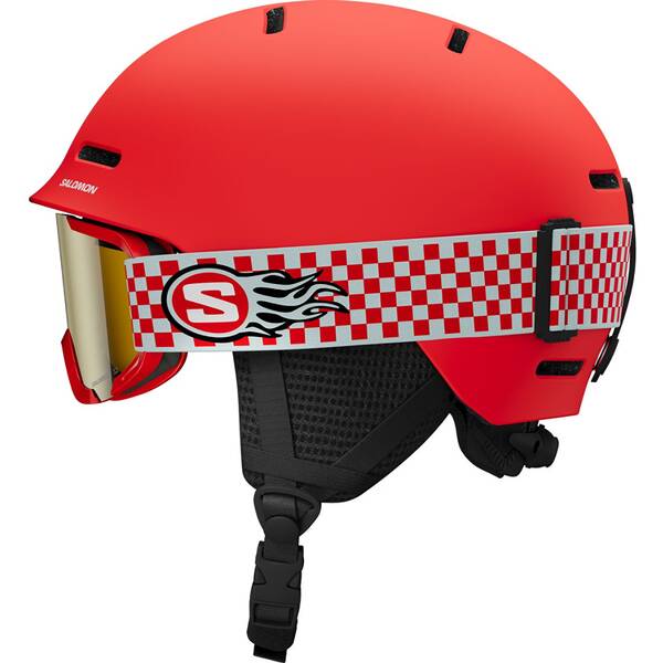 Thumbnail - SALOMON Kinder Helm HELMET PLAYER COMBO Cherry Tomato