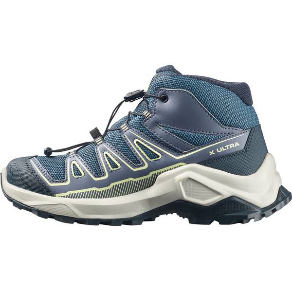 Thumbnail - SALOMON Kinder Trekkingstiefel SHOES X ULTRA MID GTX J Grisai/Spellb/Bu