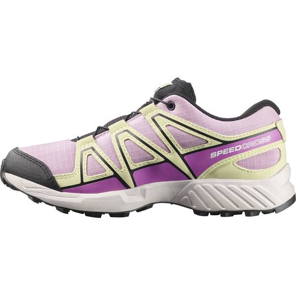 Thumbnail - SALOMON Kinder Halbschuhe SHOES SPEEDCROSS WP J Dawn P/Acid L/Blac