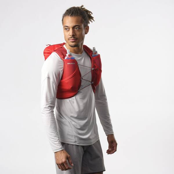 Thumbnail - SALOMON Rucksack ACTIVE SKIN 8 SET RED DAHLIA/HIGH RISK R