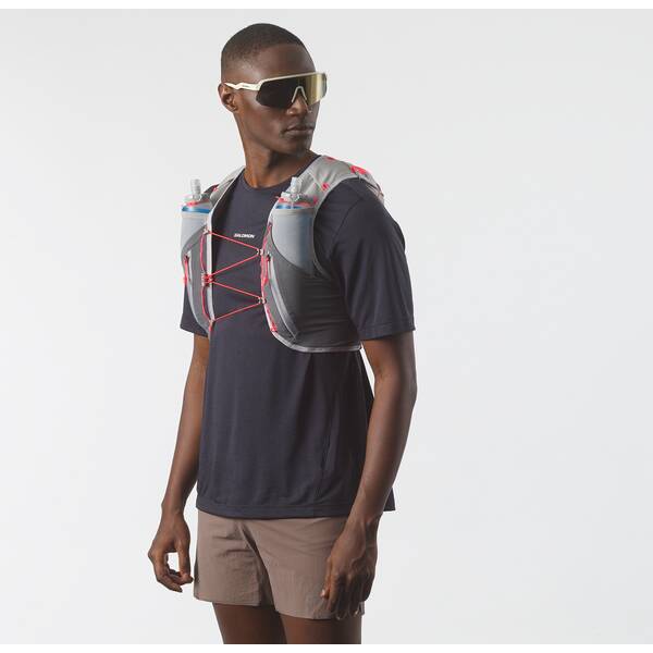 Thumbnail - SALOMON Rucksack ADV SKIN 12 SET CASTELROCK/ALLOY/NEON FL