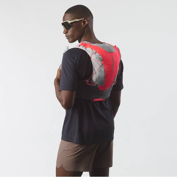 Thumbnail - SALOMON Rucksack ADV SKIN 12 SET CASTELROCK/ALLOY/NEON FL