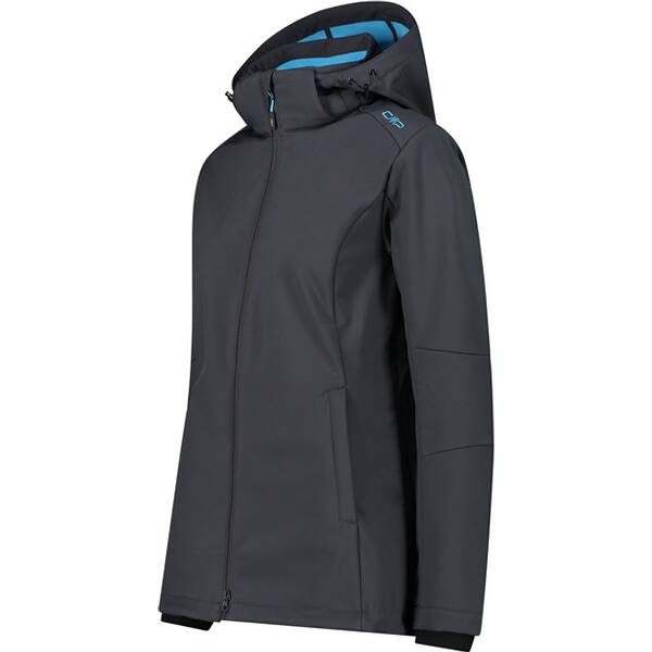 Thumbnail - CMP Damen Funktionsjacke WOMAN ZIP HOOD SOFTSHELL LONG JACKET