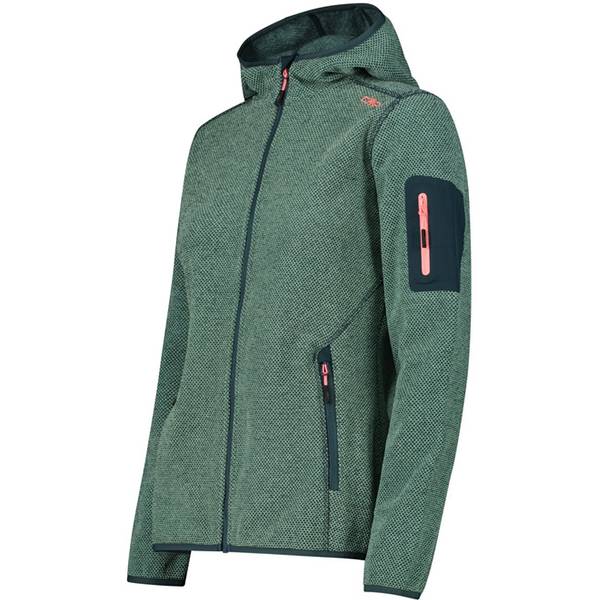 Thumbnail - CMP Damen Unterjacke Kapuzen Fleecejacke Strick