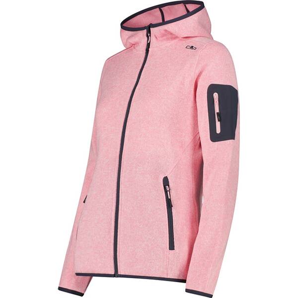 Thumbnail - CMP Damen Unterjacke Kapuzen Fleecejacke Strick