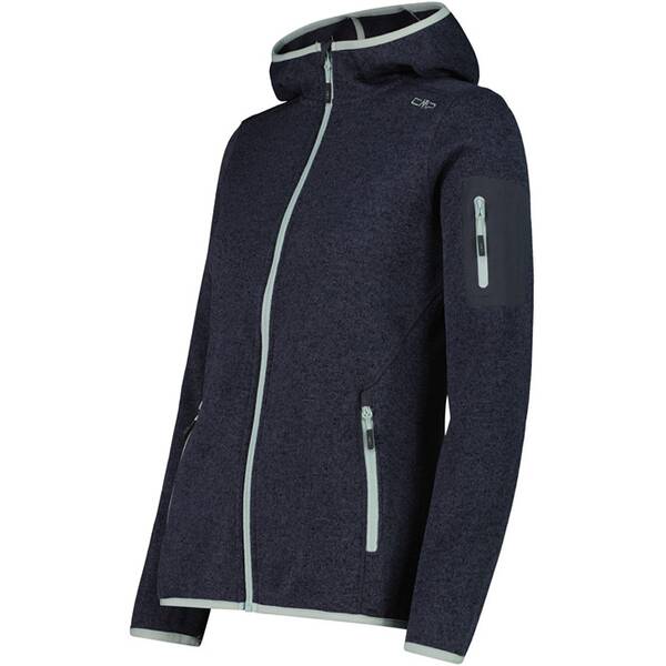 Thumbnail - CMP Damen Unterjacke Kapuzen Fleecejacke Strick