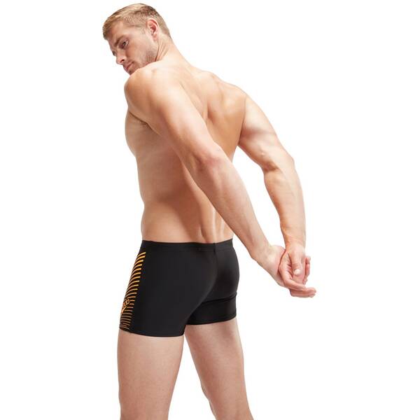 Thumbnail - SPEEDO Badehose MEDLEY LOGO ASHT AM BLACK/YELLOW