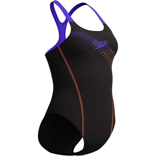 Thumbnail - SPEEDO Damen Schwimmanzug MEDLEY LOGO MDLT ORANGE