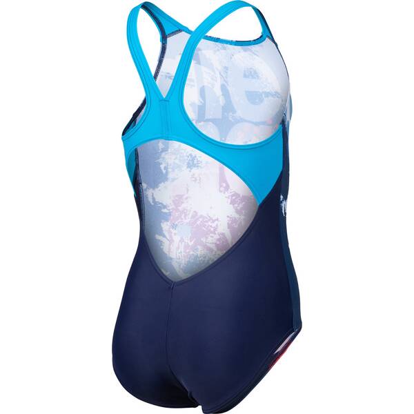 Thumbnail - ARENA Kinder Schwimmanzug GIRL'S WAVES BREAKING SWIMSUIT V BACK
