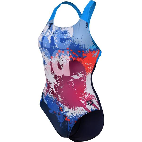 Thumbnail - ARENA Damen Schwimmanzug WOMEN'S WAVES BREAKING SWIMSUIT V BACK