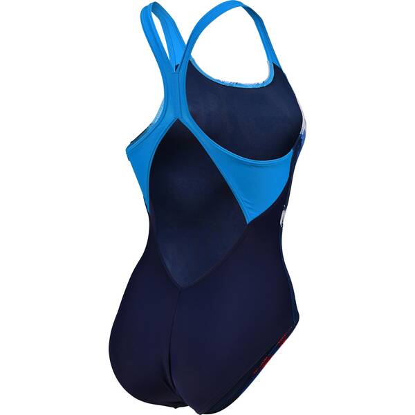 Thumbnail - ARENA Damen Schwimmanzug WOMEN'S WAVES BREAKING SWIMSUIT V BACK