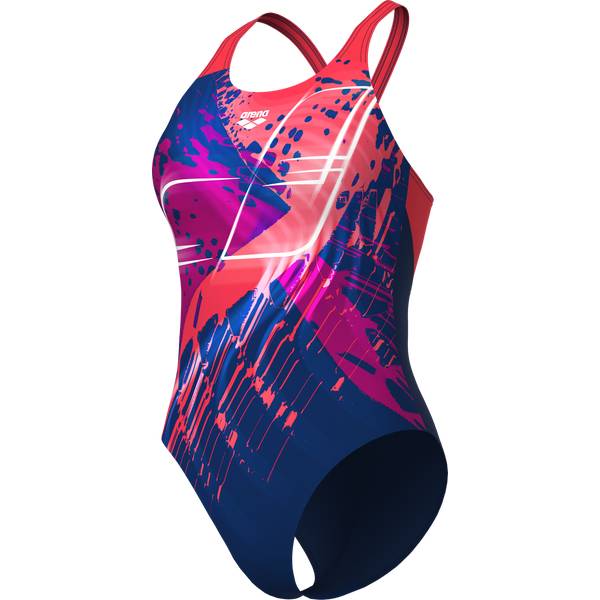 Thumbnail - ARENA Damen Schwimmanzug WOMEN'S FUNNY SPOT SWIMSUIT V BACK LB