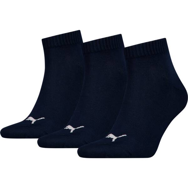 Thumbnail - PUMA Plain Quarter-Socken 3er-Pack