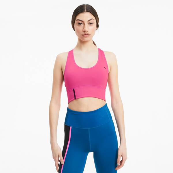 Thumbnail - PUMA Damen Mid Impact Long Line Bra