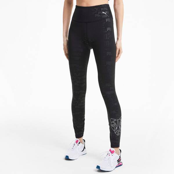 Thumbnail - PUMA Damen Tight Train Embossed High Rise 7