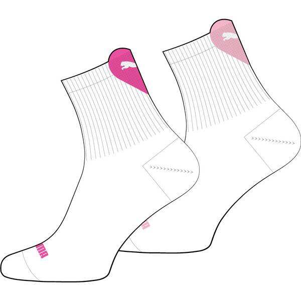 Thumbnail - PUMA Damen Socken WOMEN HEART LOGO SHORT CREW 2P