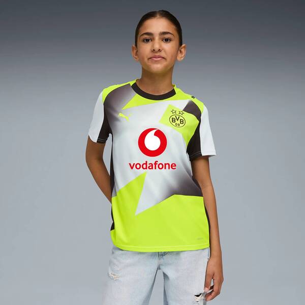 Thumbnail - PUMA Kinder Trikot BVB Away Jersey Replica Jr with Sponsor 25/26