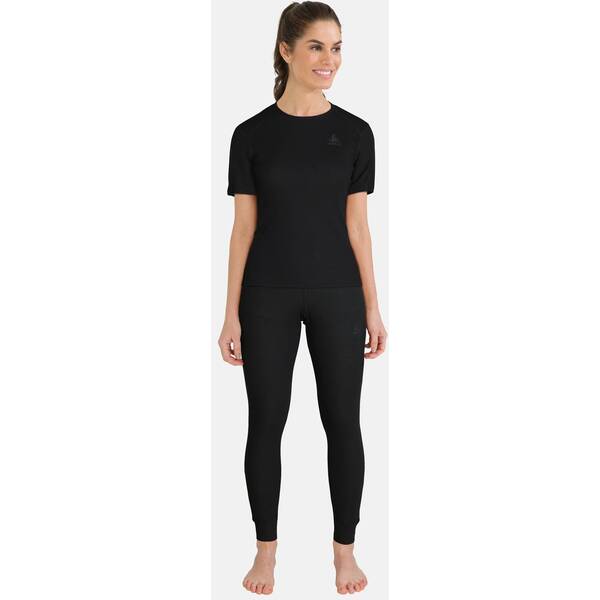 Thumbnail - ODLO Damen Funktionsunterhemd / Skiunterhemd Shirt s/s Crew Neck Warm First Layer Kurzarm