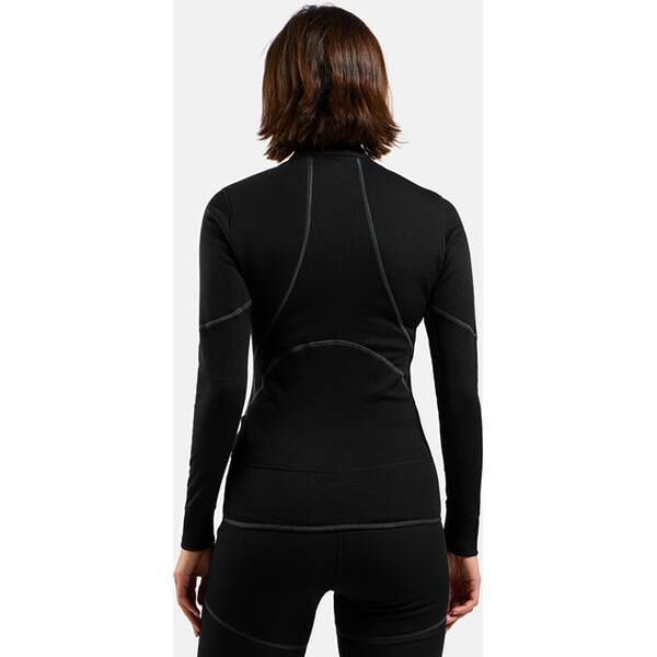 Thumbnail - ODLO Damen Unterhemd BL TOP turtle neck l/s half zi