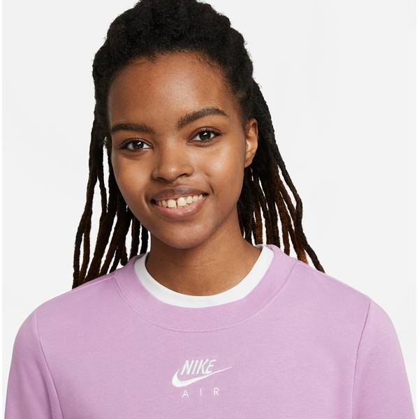 Thumbnail - NIKE Lifestyle - Textilien - Sweatshirts Air Fleece Sweatshirt Damen Beige NIKE Lifestyle - Textilien - Sweatshirts Air ...