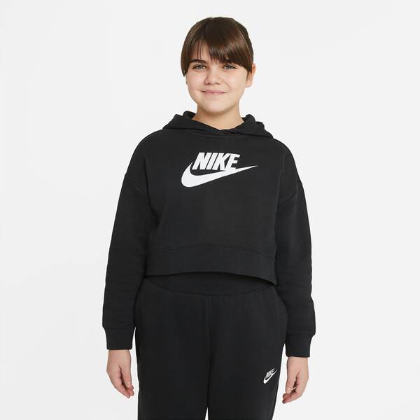 Thumbnail - NIKE Kinder CLUB FT CROP HOODIE HBR